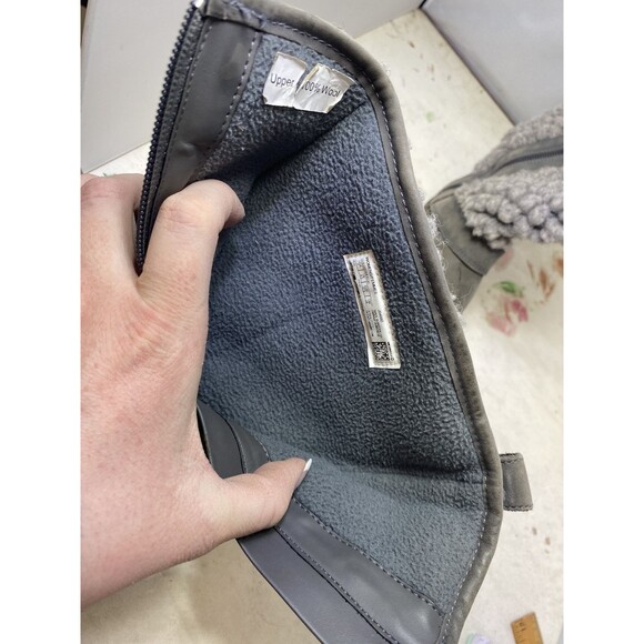 MERRELL Encore Kassie Tall Wool Fashion Boot Size 7 Castlerock Gray Side Zip - Picture 10 of 12